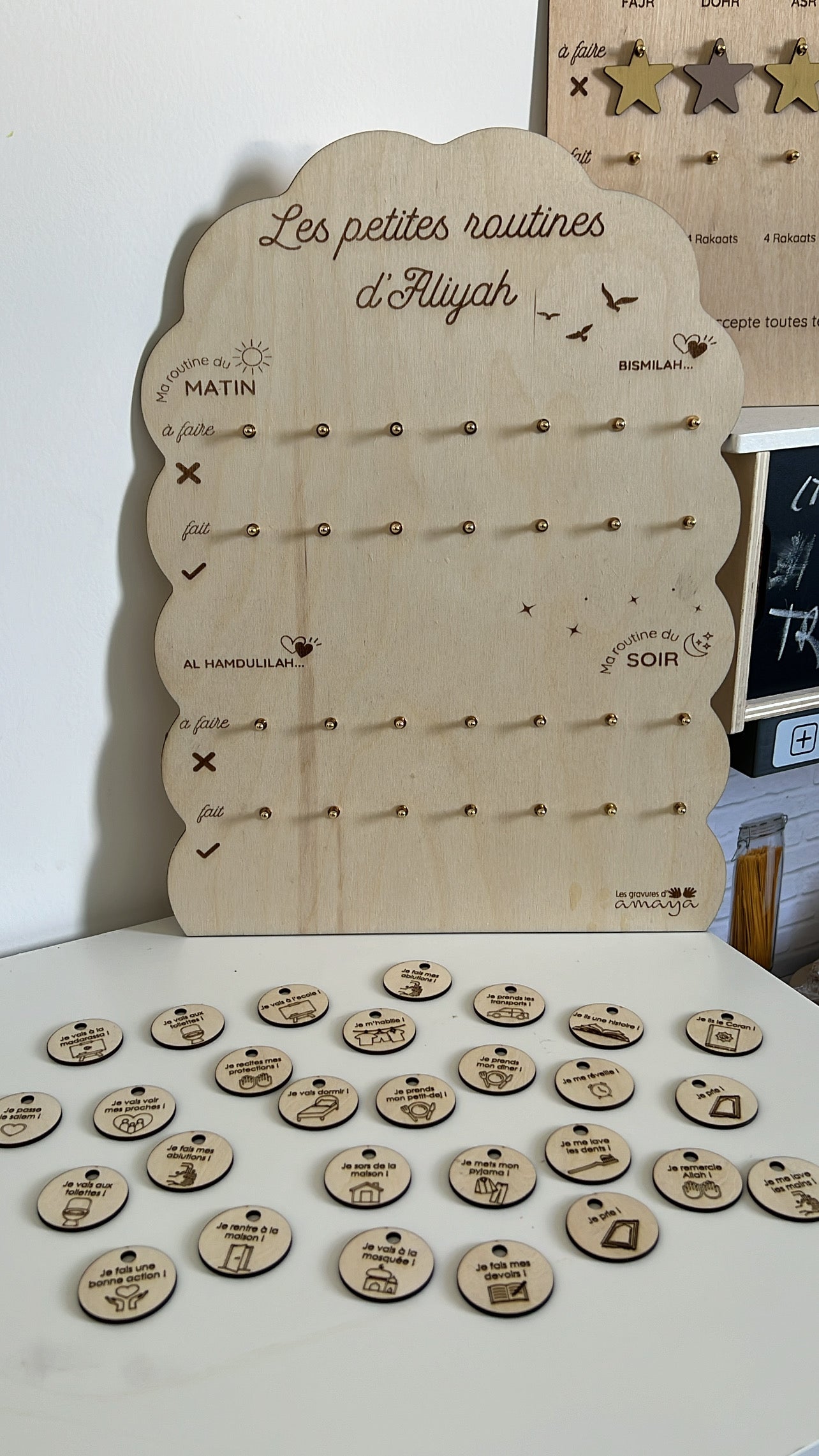 TABLEAU DE ROUTINE PERSONNALISÉ
