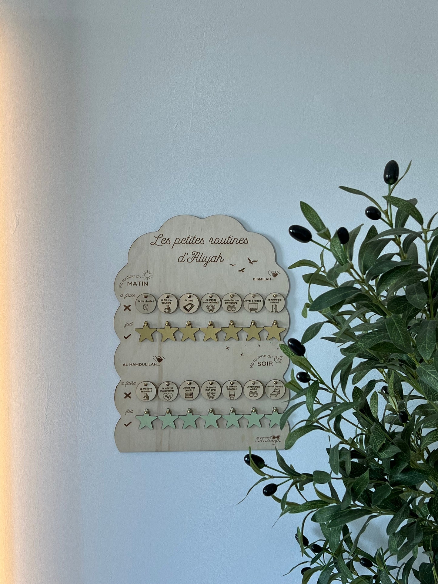 TABLEAU DE ROUTINE PERSONNALISÉ